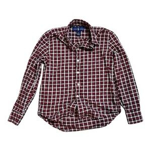 Ralph Lauren Boys Plaid Button-Down Shirt Small 8